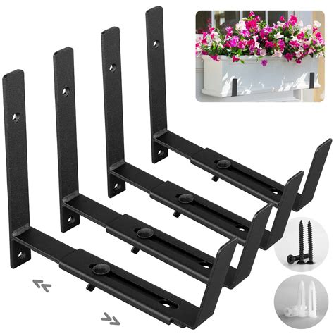 window box metal brackets|brackets for hanging window boxes.